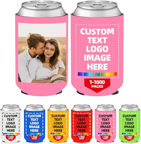Personalized Can Sleeves Bulk, Custom Insulated Drink Holder