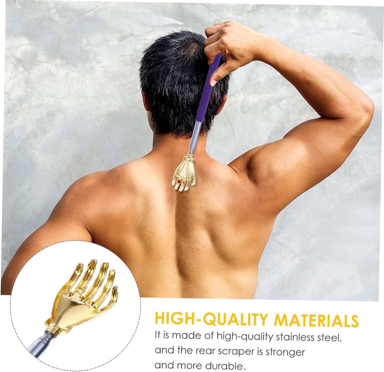 4pcs Telescopic Metal Back Scratcher with Claw Design for Itch Relief Portable Lightweight Back Scraper for Reach Areas Extendable Hand Massager Random Color
