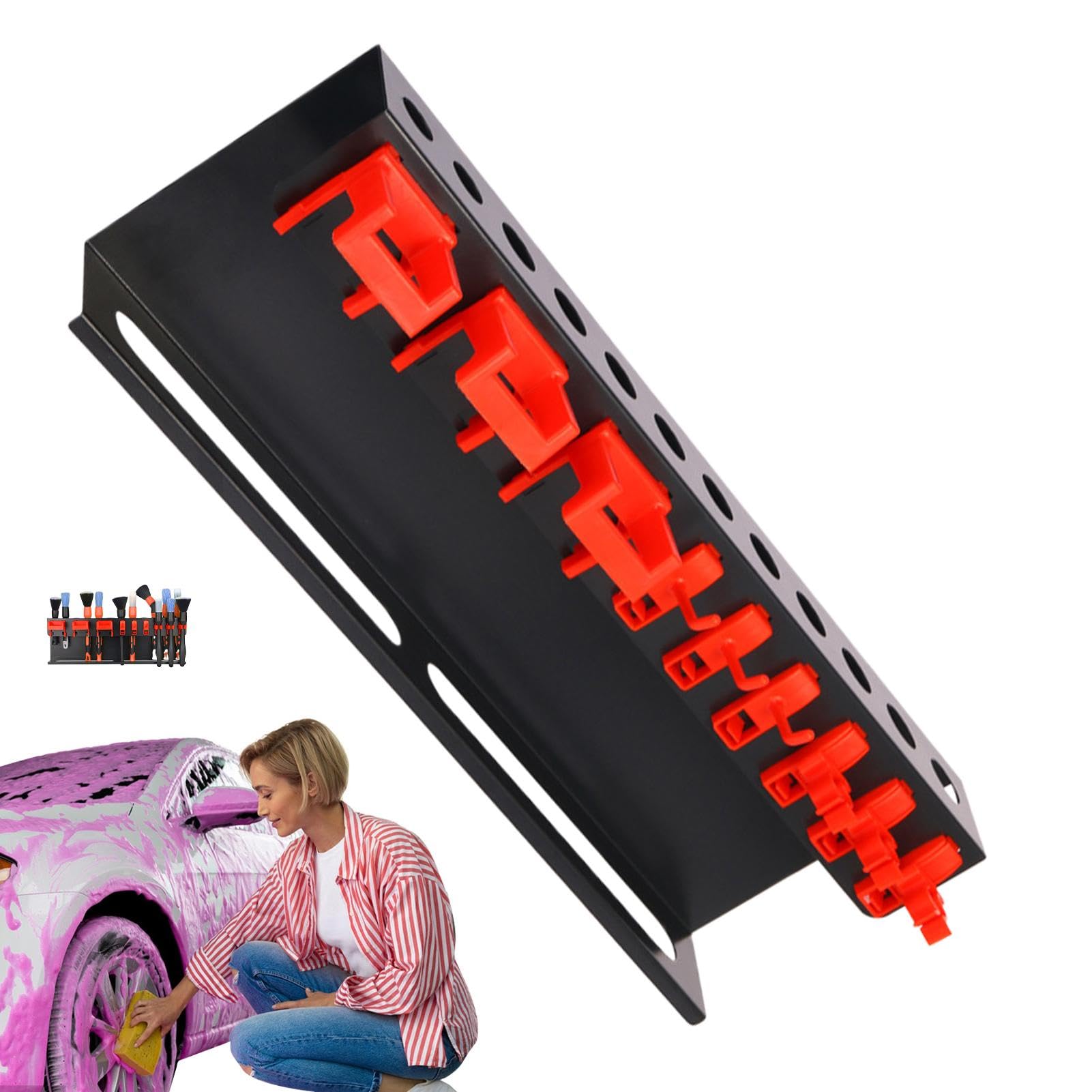 Porte-outils pneumatiques et support mural pour flacon pulvérisateur d'atelier
