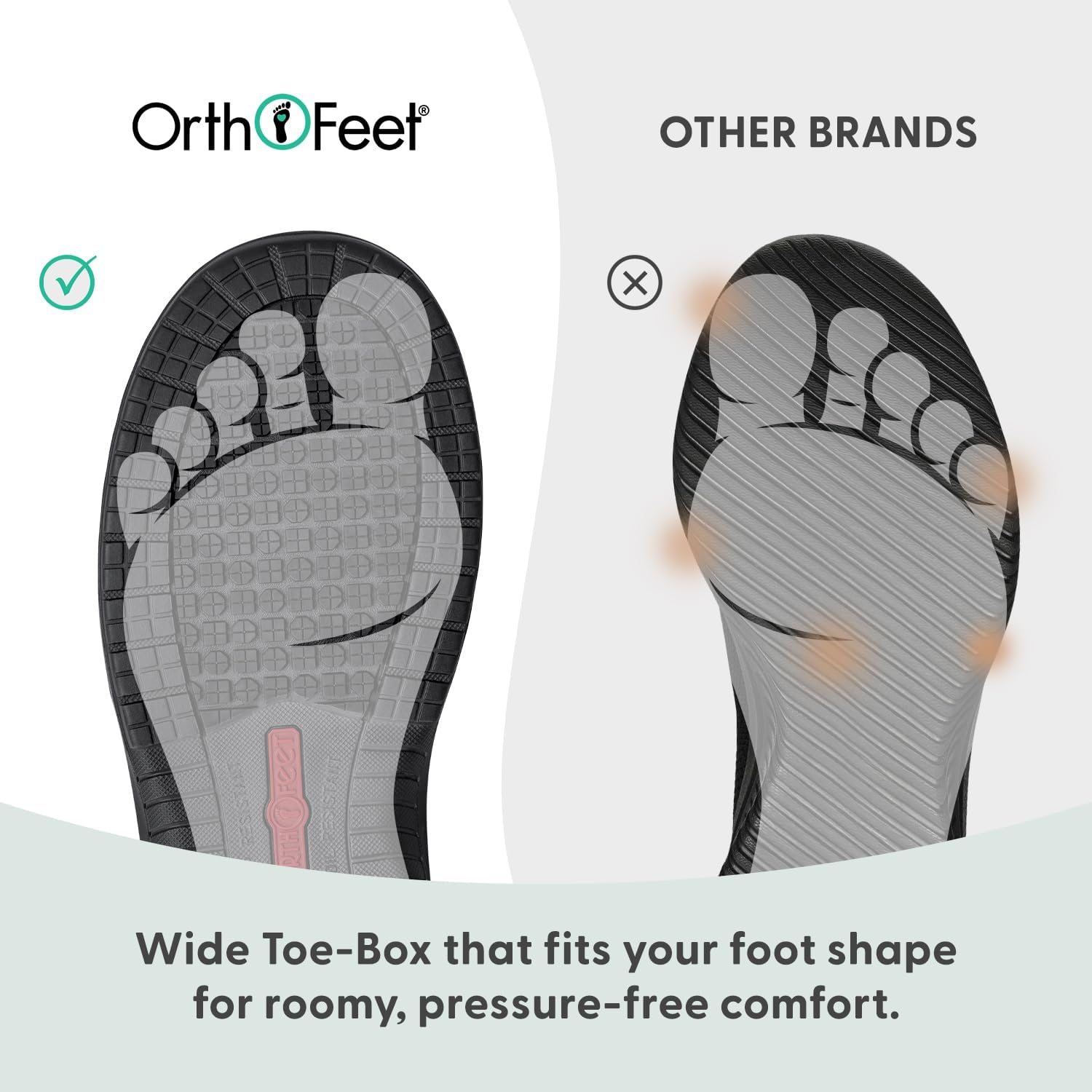 Orthofeet Men's Orthopedic Hands-Free Slip On Work Boots Graphite - Image 6