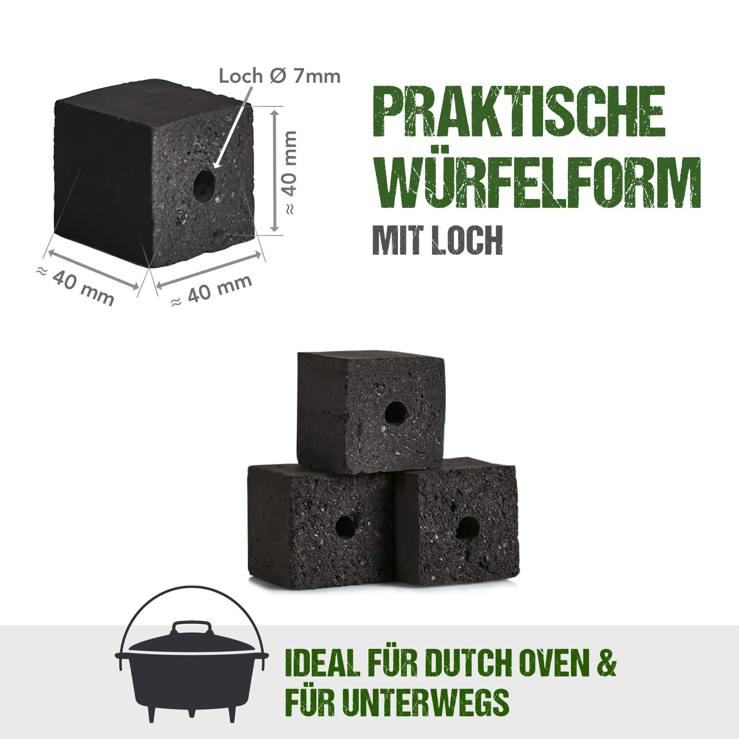 McBrikett 3 kg – KOKOKOKOKOKOKOKO Cubes 3 kg Nero