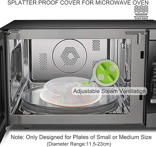 Miniatura 3 de Fundas de microondas para alimentos, 5 unidades, cubierta de tapa de salpicaduras de microondas, cubierta de platos, protector de salpicaduras para