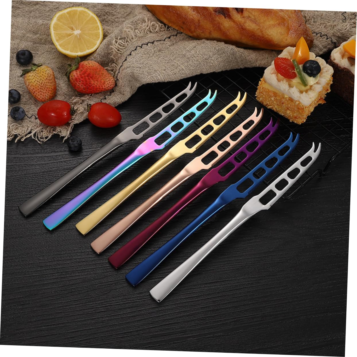 TOPPERFUN Stainless Steel Butter Knife Cheese Slicer Cheese Spatula Kitchen Gadget