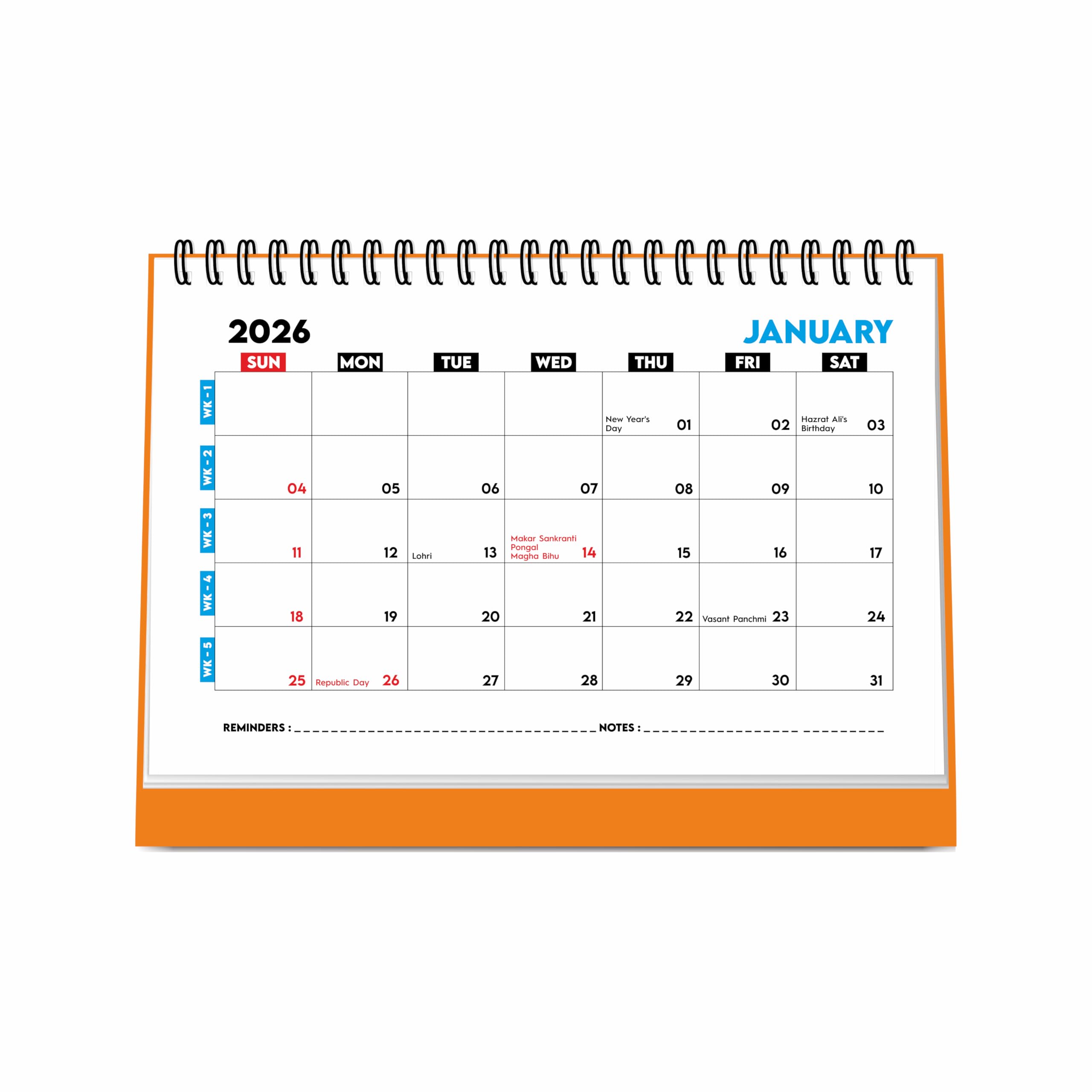 ESCAPER 2026 Desk Calendar & Planner – A5 Daily Table Organizer, Table Planner for Study, Office & Home, New Year Gift Calendar-image-31