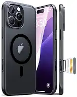 Maledan for iPhone 16 Pro Max Case - Magnetic 16 Pro Max Case Compatible MagSafe, Cute Slim Translucent Black Phone Case for Apple iPhone 16 Promax Case Accessories [Anti-Slip] [Camera Control Button]