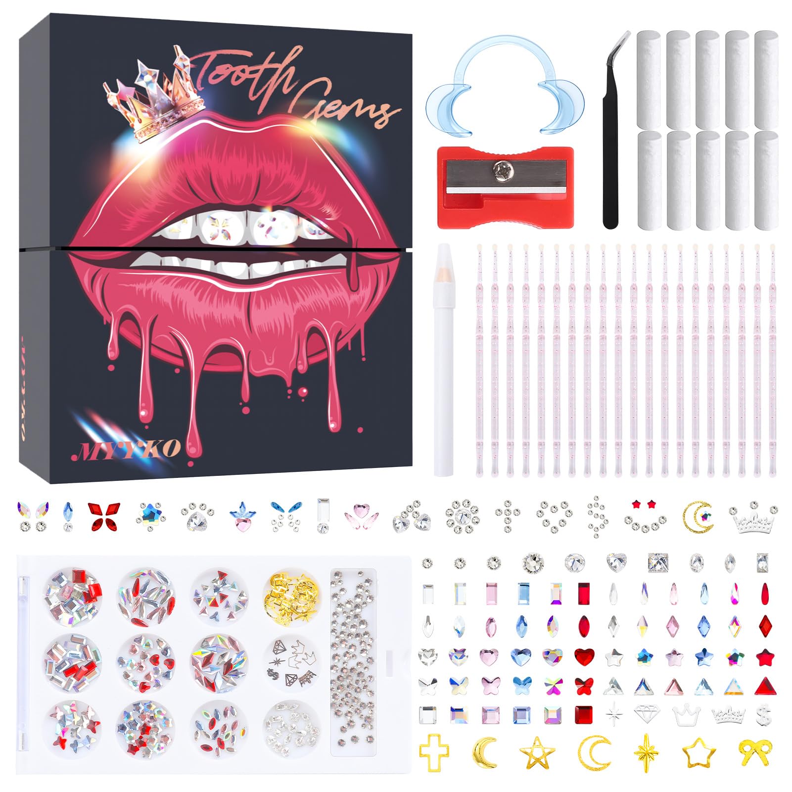 Photo 1 of MYYKO 245PCS Tooth gems kit for Teeth