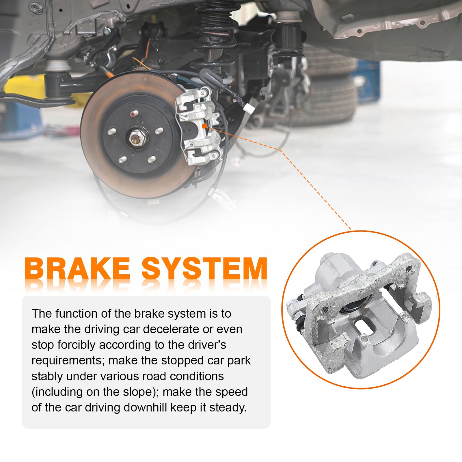 Amazon.com: DRIVESTAR 19B6186 New Rear Left Disc Brake Caliper 