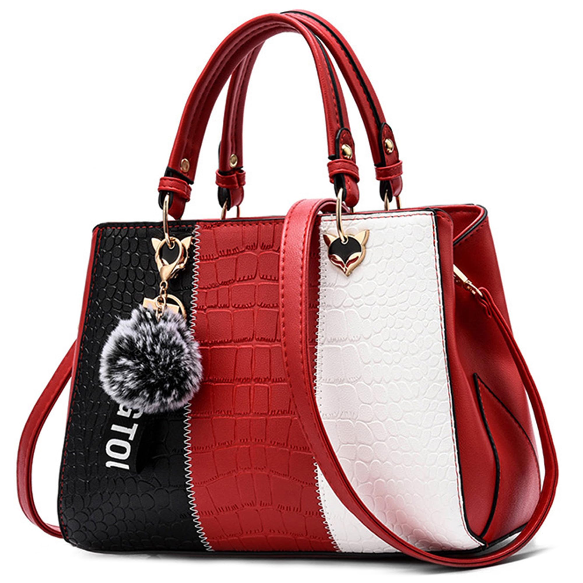 VARLIVOO Elegante Donna Borsa Delle Donne Borse a Mano Borse a Spalla Crocodile Model Impermeabile Pelle PU