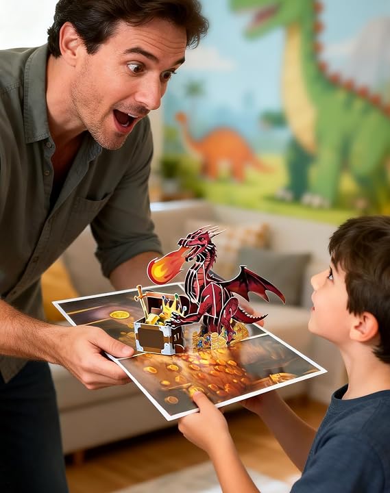 Dragon Firing Pop Up Cards Stunning Dragon Guardian Card