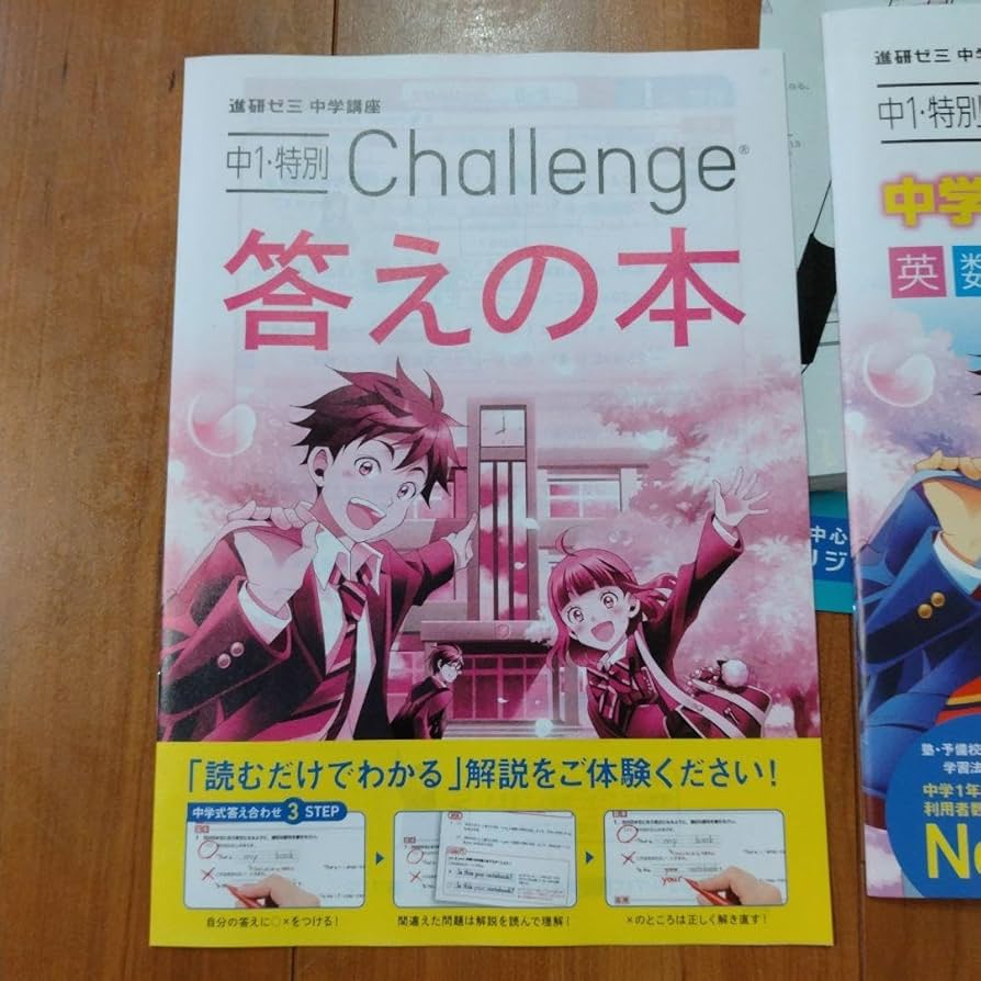 あんちゃん　進研ゼミ中学講座　　チャレンジ中学講座　中学生1年生　1年分 あんちゃん 進研ゼミ中学講座 チャレンジ中学講座 中学生1年生 1年分