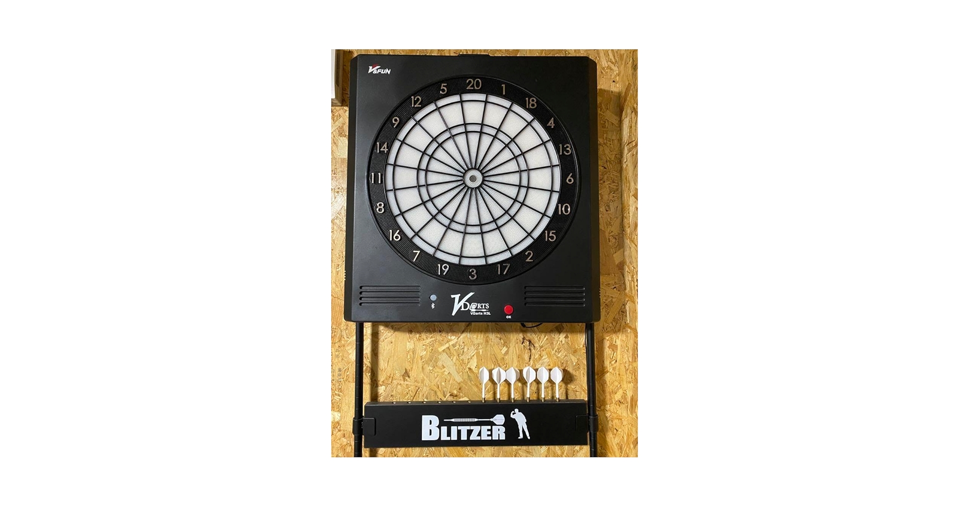 Amazon.co.jp: V-FUN VDARTS H3L LEDダーツボード スタンドセット : ホビー