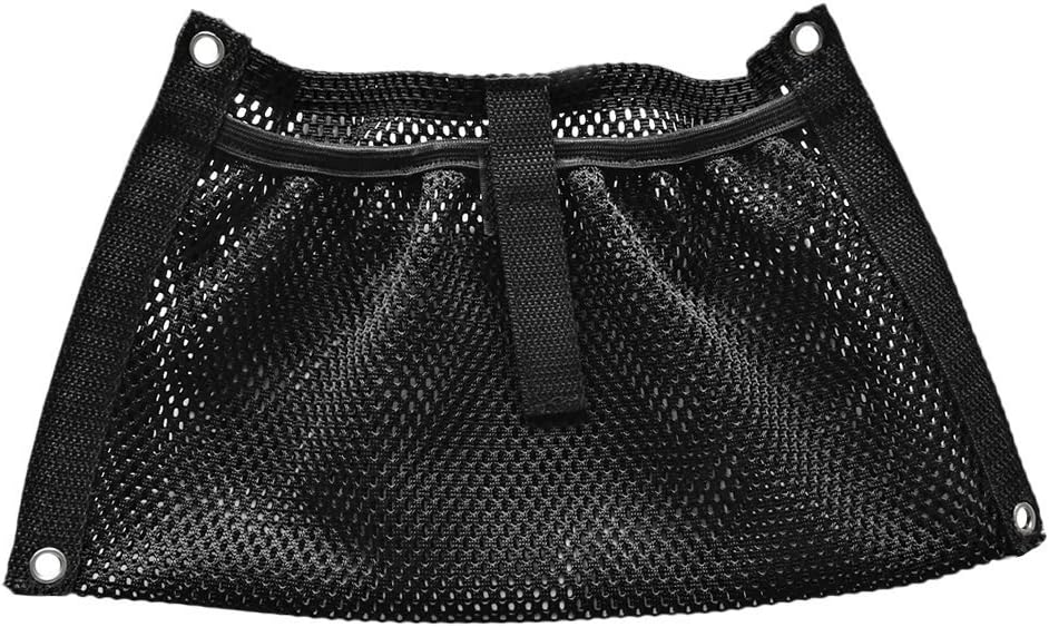Nylon Mesh Storage Bag Gear Accessory Pouch 12" x 7" for Marine Boat Beer Holder Fishing Tackle Milk Crate Organizer | for Marine Boat Beer Holder Fishing Tackle Milk Crate Organizer