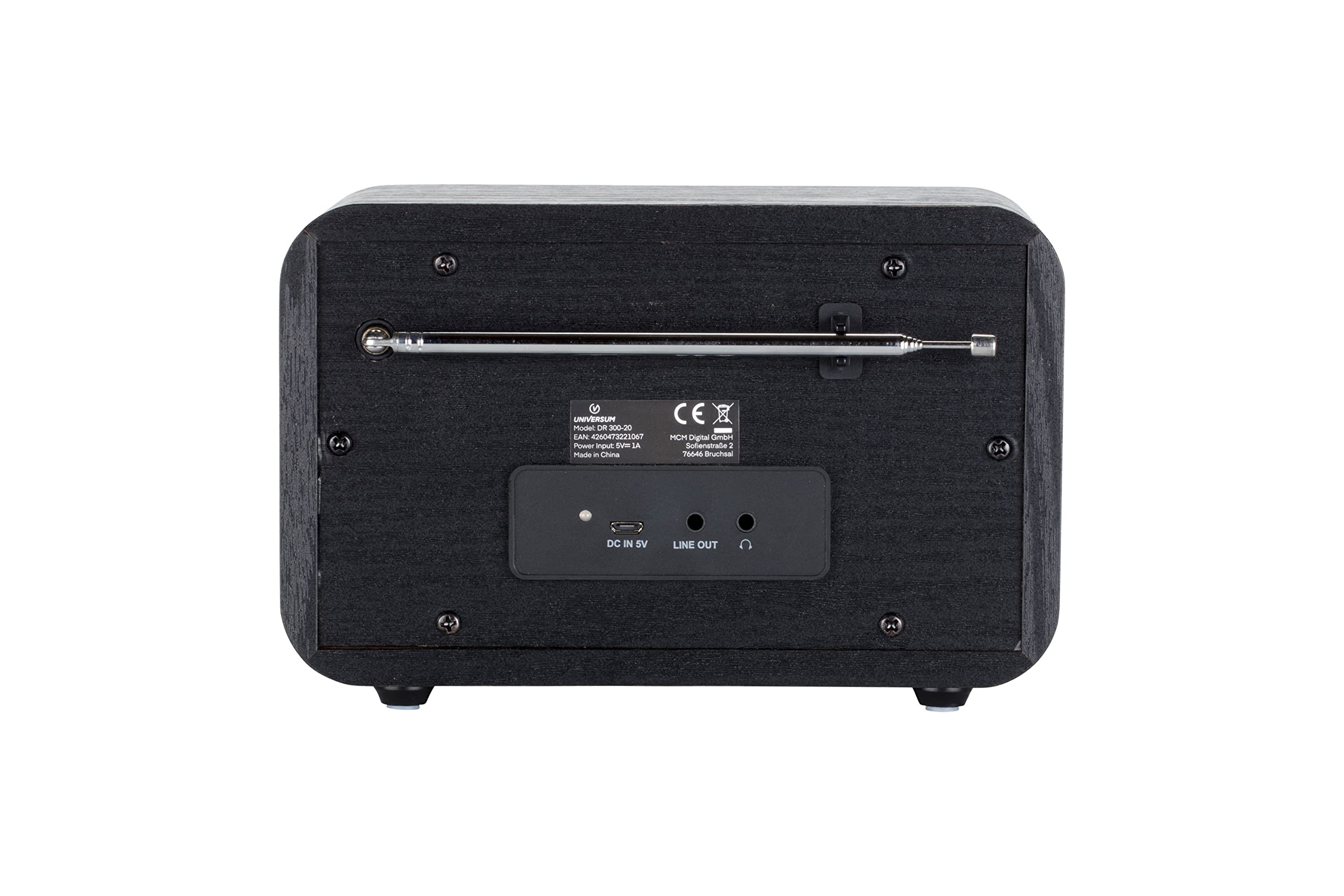 UNIVERSUM DAB Digitalradio, UKW Radio, mit Bluetooth, Kopfhörerausgang und Akku DR 300-20