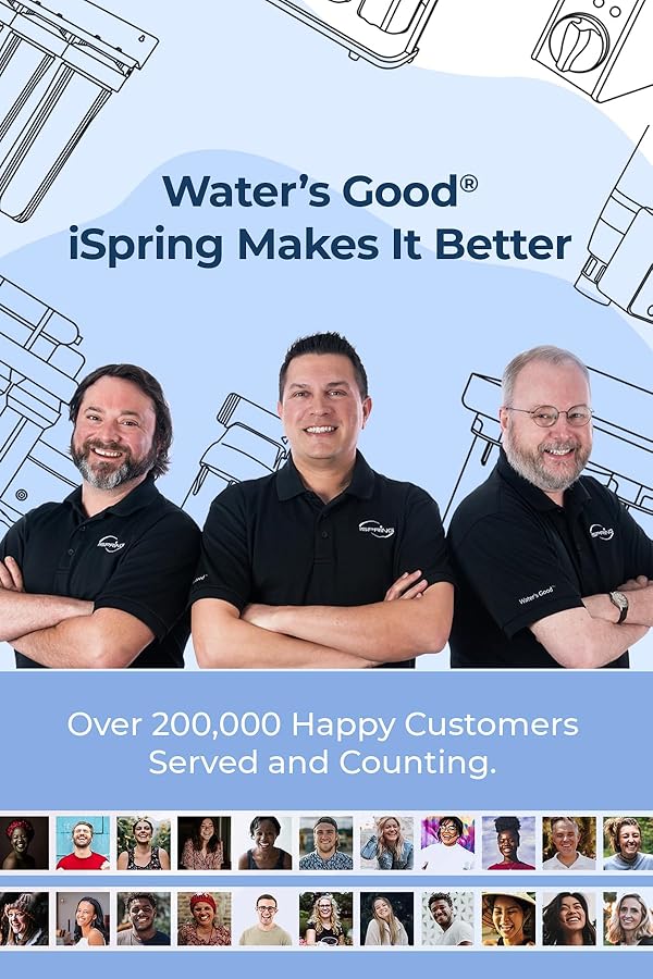 iSpring FC25B-PB 4.5” x 20” Lead, Arsenic, Cadmium, Chlorine Reducing Whole House Water Filter, SGS-Tested, Fits iSpring WGB32B Series by iSpring - Image 7