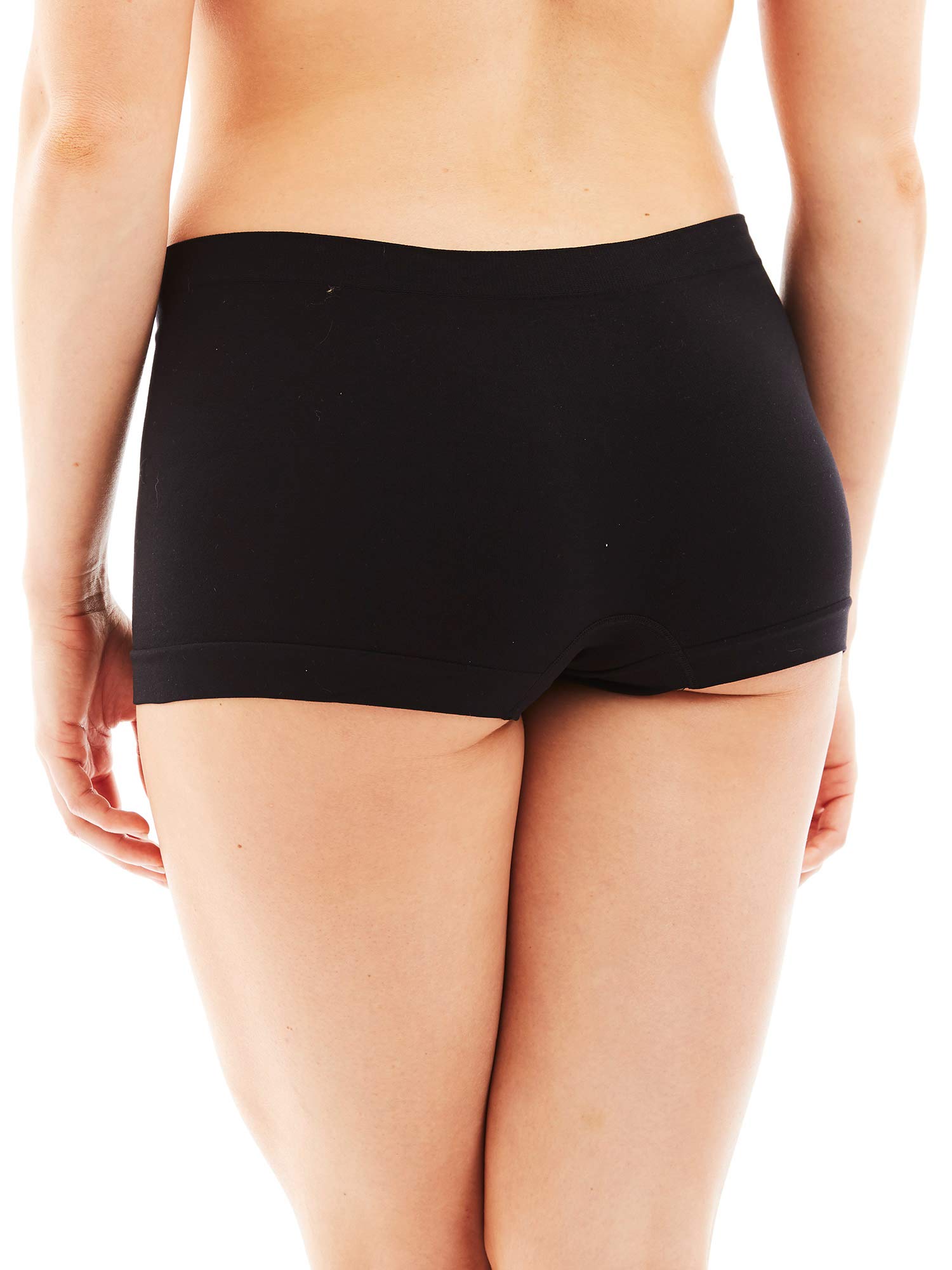 Caramel Cantina Bragas cortas de spandex de nylon para mujer 6 Pack 3X Plus Esencial