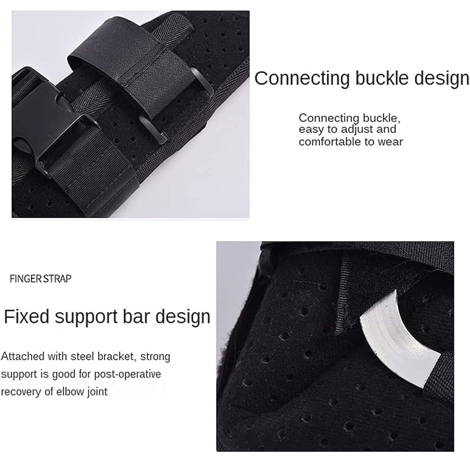 ROM Elbow Brace, Hinged Support Sling Stablizer for Dislocated Arm, Adjustable Splint And Shoulder Strap, Sports Surgery Injury Recovery Pain Relief,Right