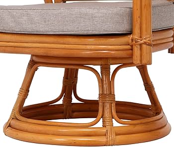 Amazon.co.jp: 不二貿易 座椅子 籐椅子 回転式 幅52×奥行54×高さ