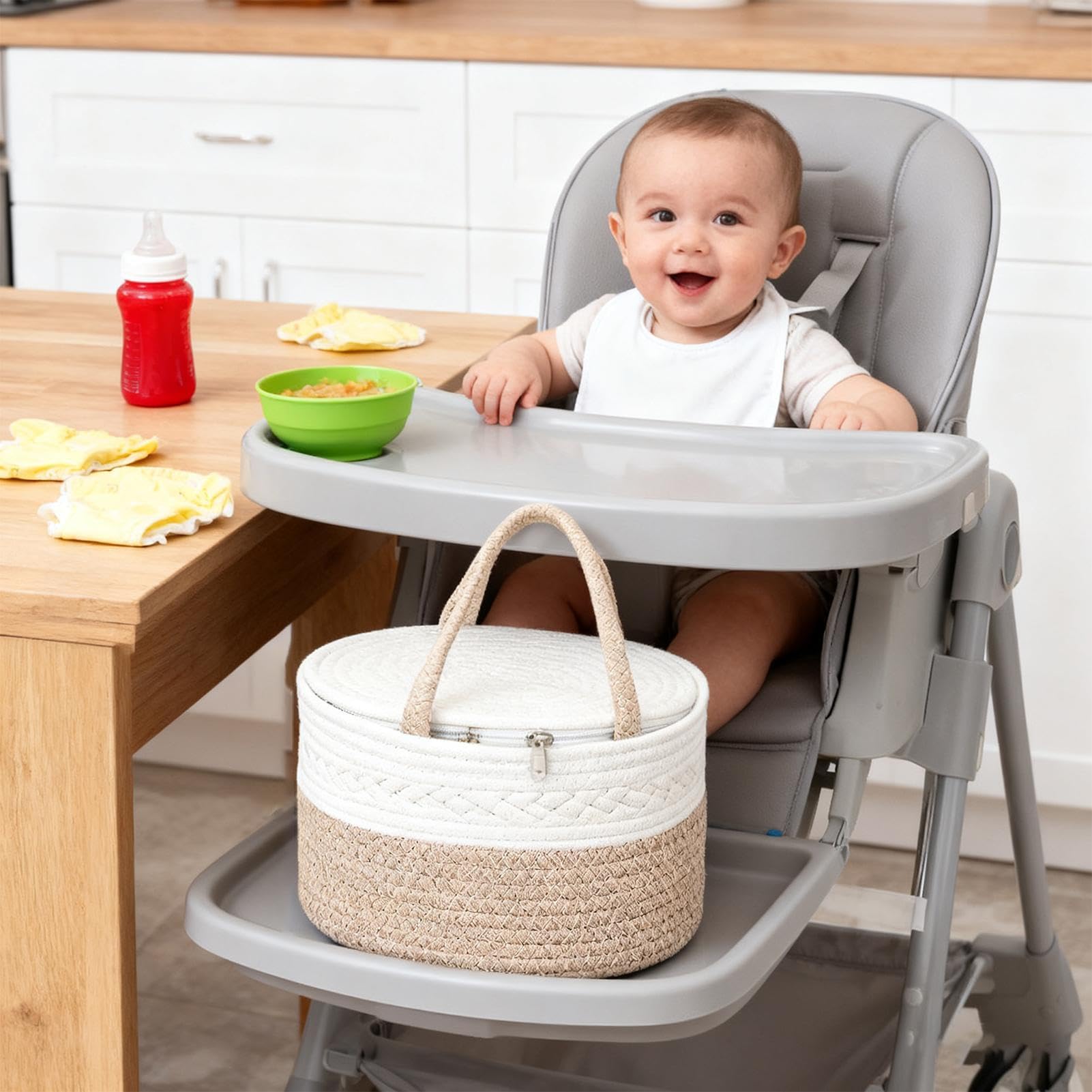 Cestino per pannolini per bambini, grande capacità, multifunzionale