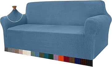 Granbest - High Stretch Sofa Covers Modern Jacquard Sofa Covers Living Room Couch Cover Protector for Dogs and Pets (3 Seater, Light Blue)