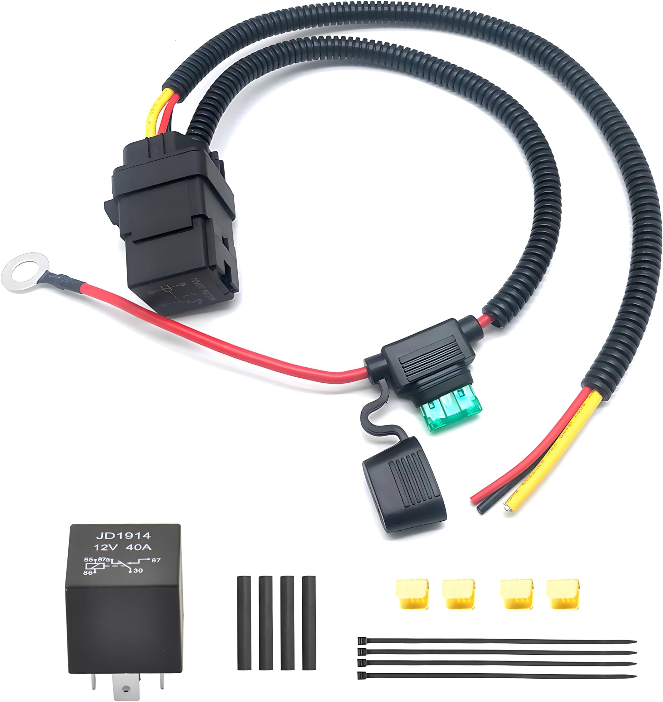 JUNRUO Fuel Pump Relay Wiring Kit for 2011-13 Jeep Dodge Ram 1500 Durango Grand Caravan & Chrysler Town & Country & Grand Cherokee