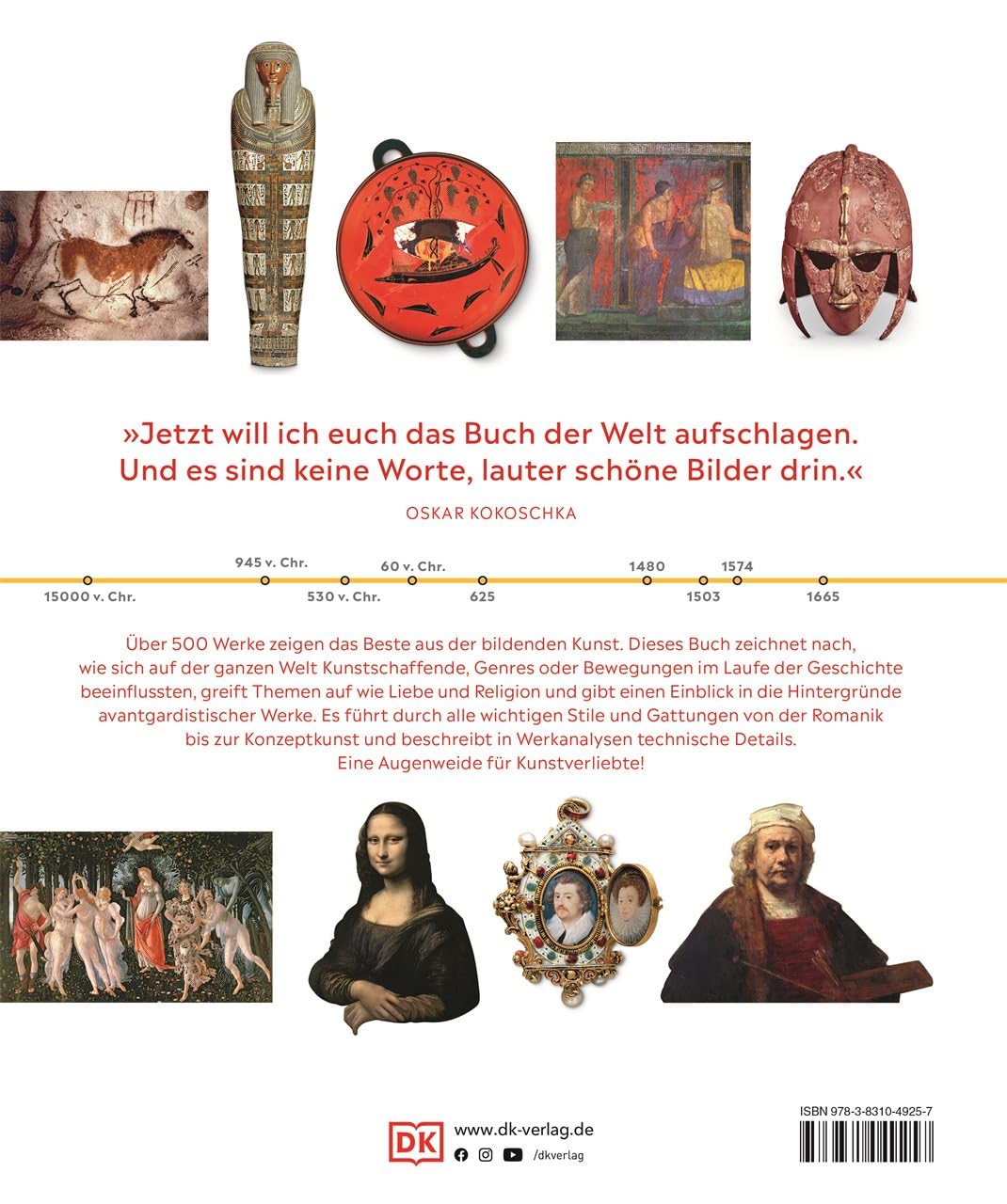 Meilensteine der Kunst: Reise durch die Geschichte der Kunst entlang einer informativen Zeitleiste mit über 500 Abbildungen. Umfangreich, verständlich, reich illustriert