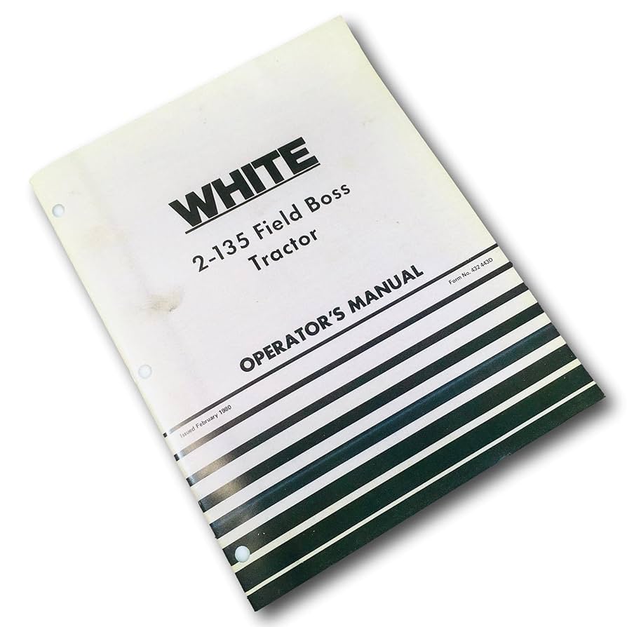 Amazon.com: White 2-135 Field Boss Tractor Operators Owners