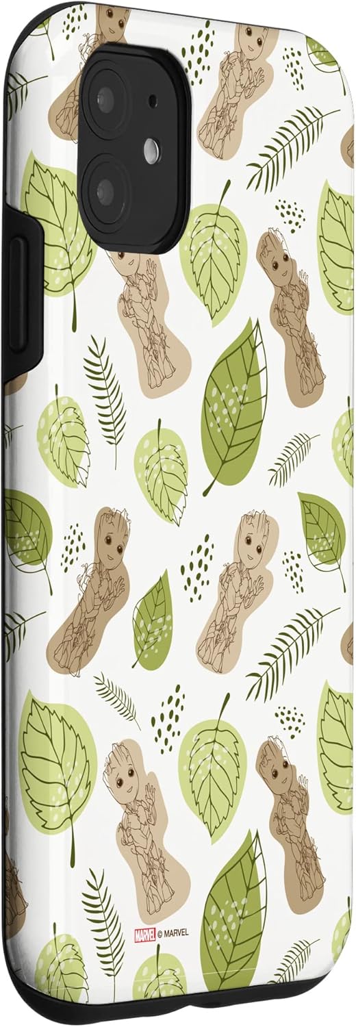 iPhone 11 Marvel Studios’ I Am Groot Leaf Pattern Case