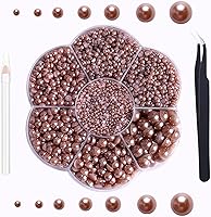 Vista 9 de 5600 perlas de parte trasera plana para manualidades, tamaños mixtos, cuentas de plástico con parte trasera plana, cuentas sueltas con lápiz