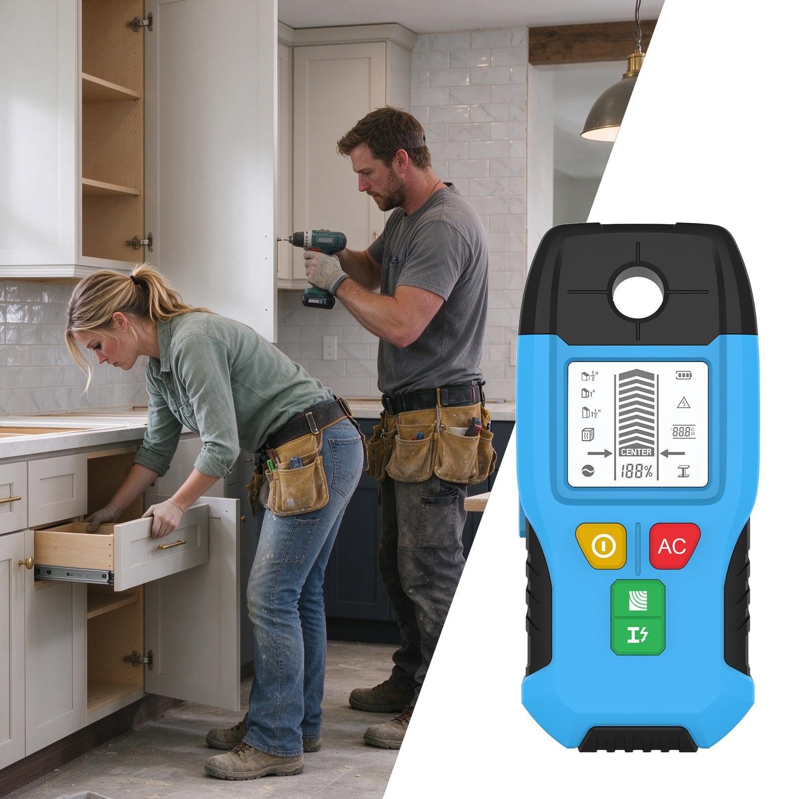 Scanner LCD multifunzione ad alta precisione portatile Stud Finder