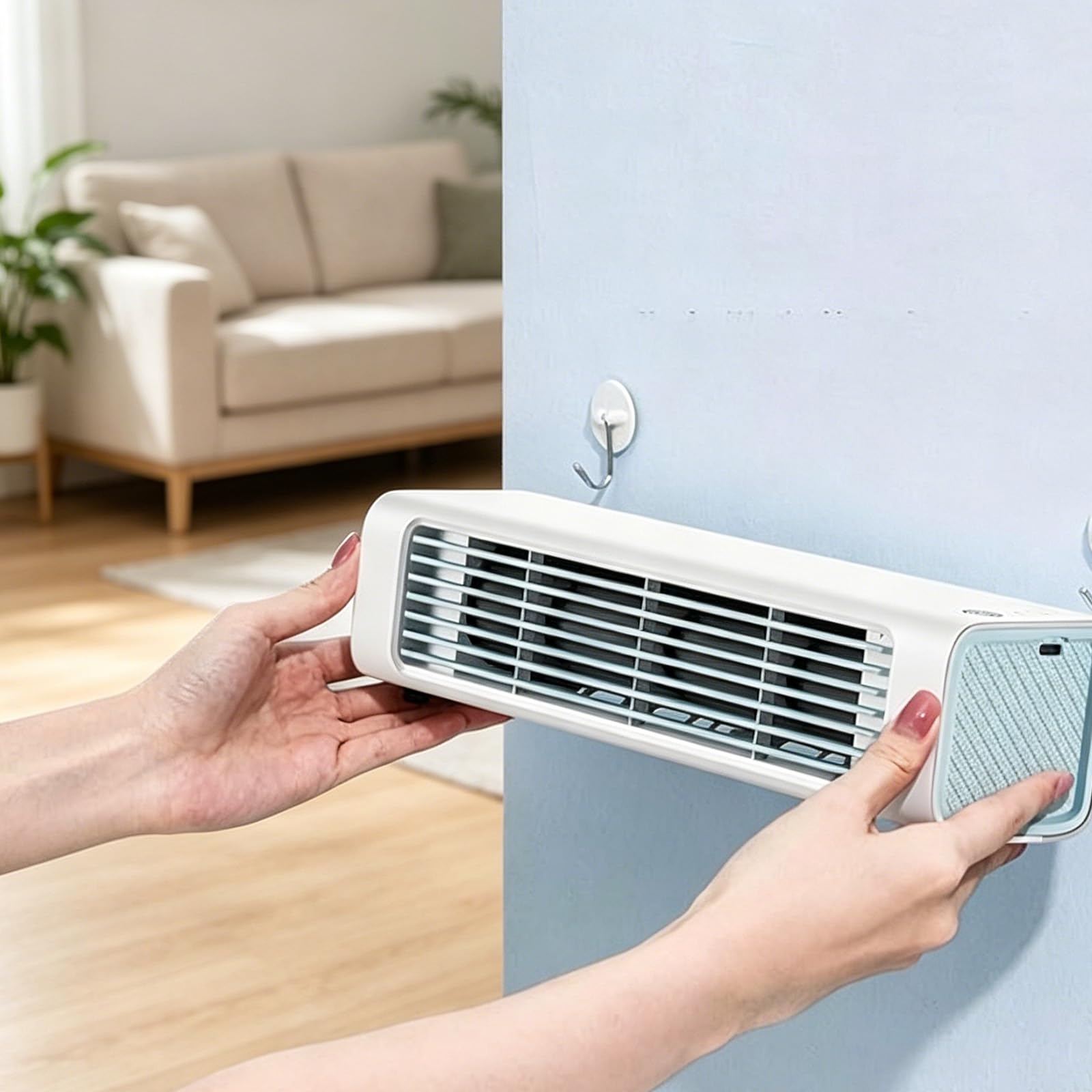 Breezamax Aire Acondicionado,Qinux Breezamax,2026 Personal Portátil Y Súper Silencioso,Ideal Para El Hogar,La Oficina,El Dormitorio (Blanco)