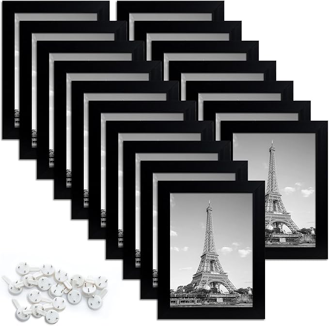upsimples 5x7 Picture Frame with Real Glass,Bulk Photo