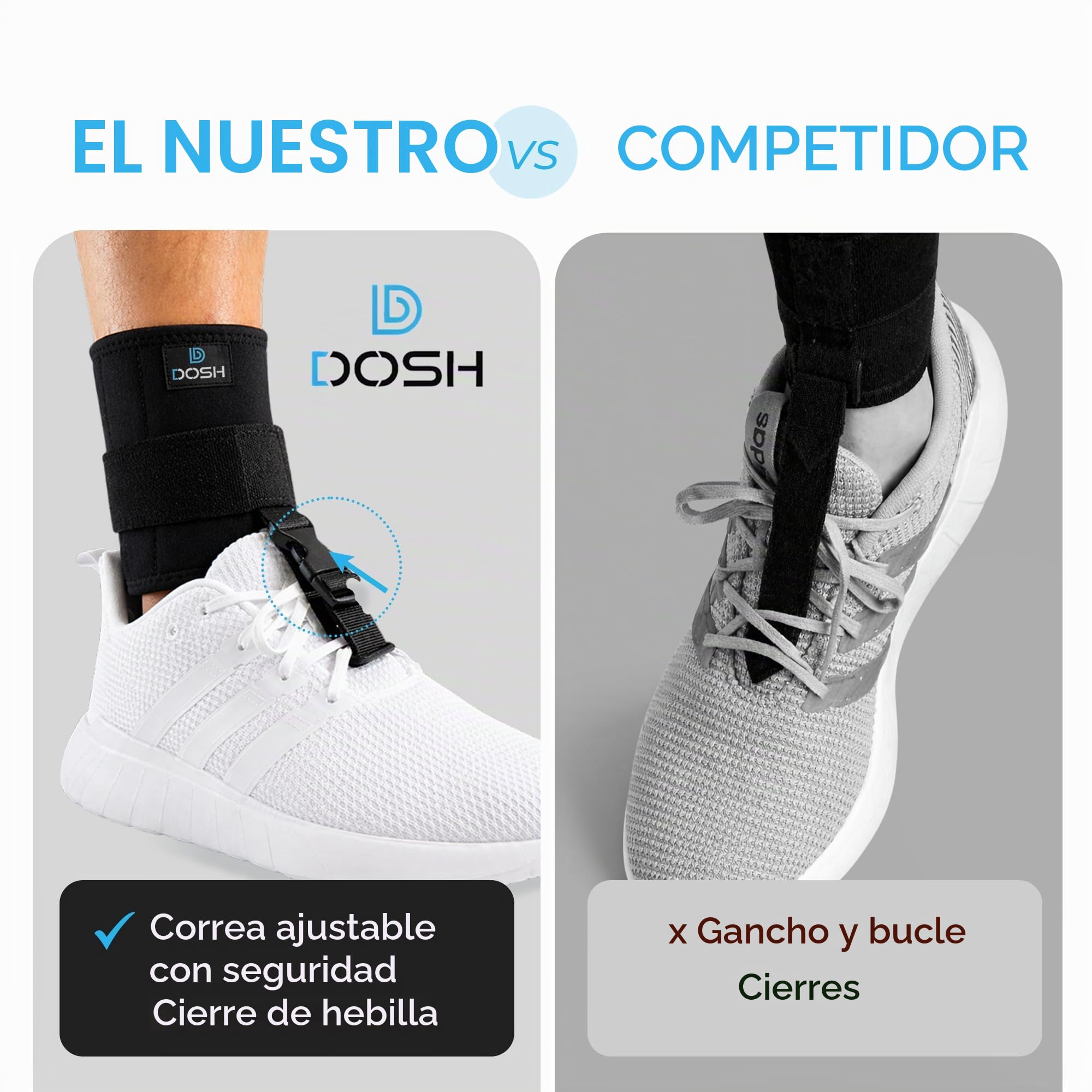 Dosh AFO - Soporte de pie para caminar, unisex (negro)