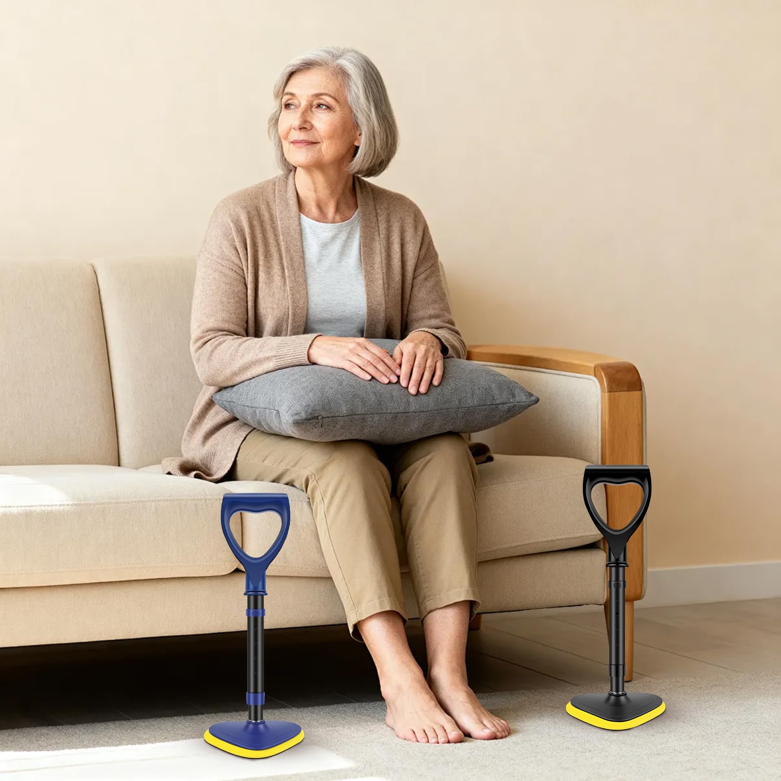 Sollevatore per la stazione eretta Altezza regolabile ergonomica e sicura | Ausili per alzarsi per anziani e disabili Sedersi Camminare Vita quotidiana Casa Ospedale Convalescenza