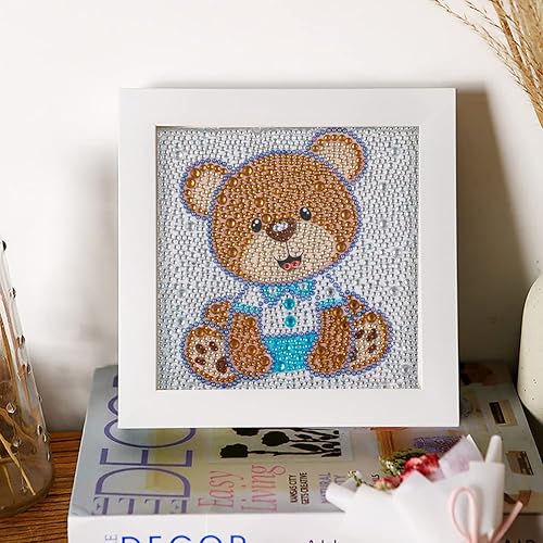 Miniatura 8 de 4 kits de imágenes de diamantes para niños, kits de decoración para niños de 6 a 8 a 10 a 12 años, para niños y niñas, kit de pintura de gemas para