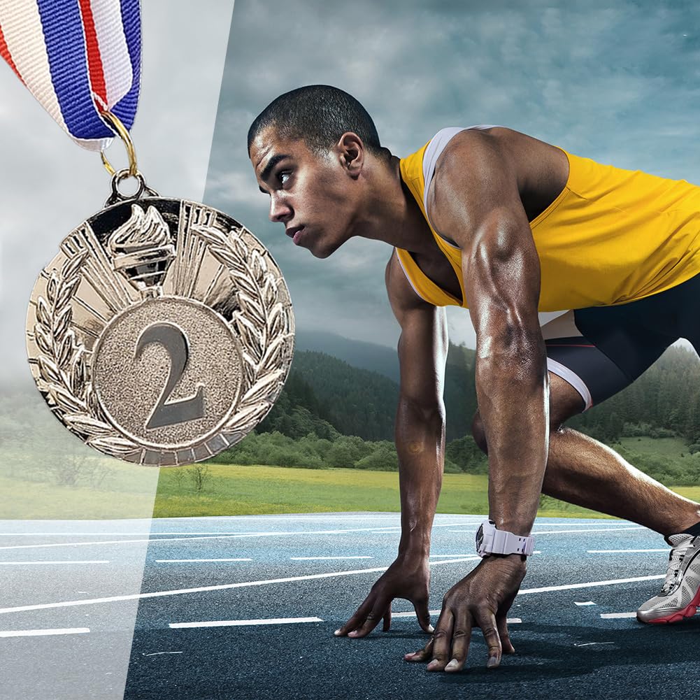 5 cm Medaglia d'oro/Argento/Bronzo Premi Sportivi con Nastro al Collo Medaglie del Vincitore in Metallo Medaglie della Competizione for la Gara di Festa di Talent Show