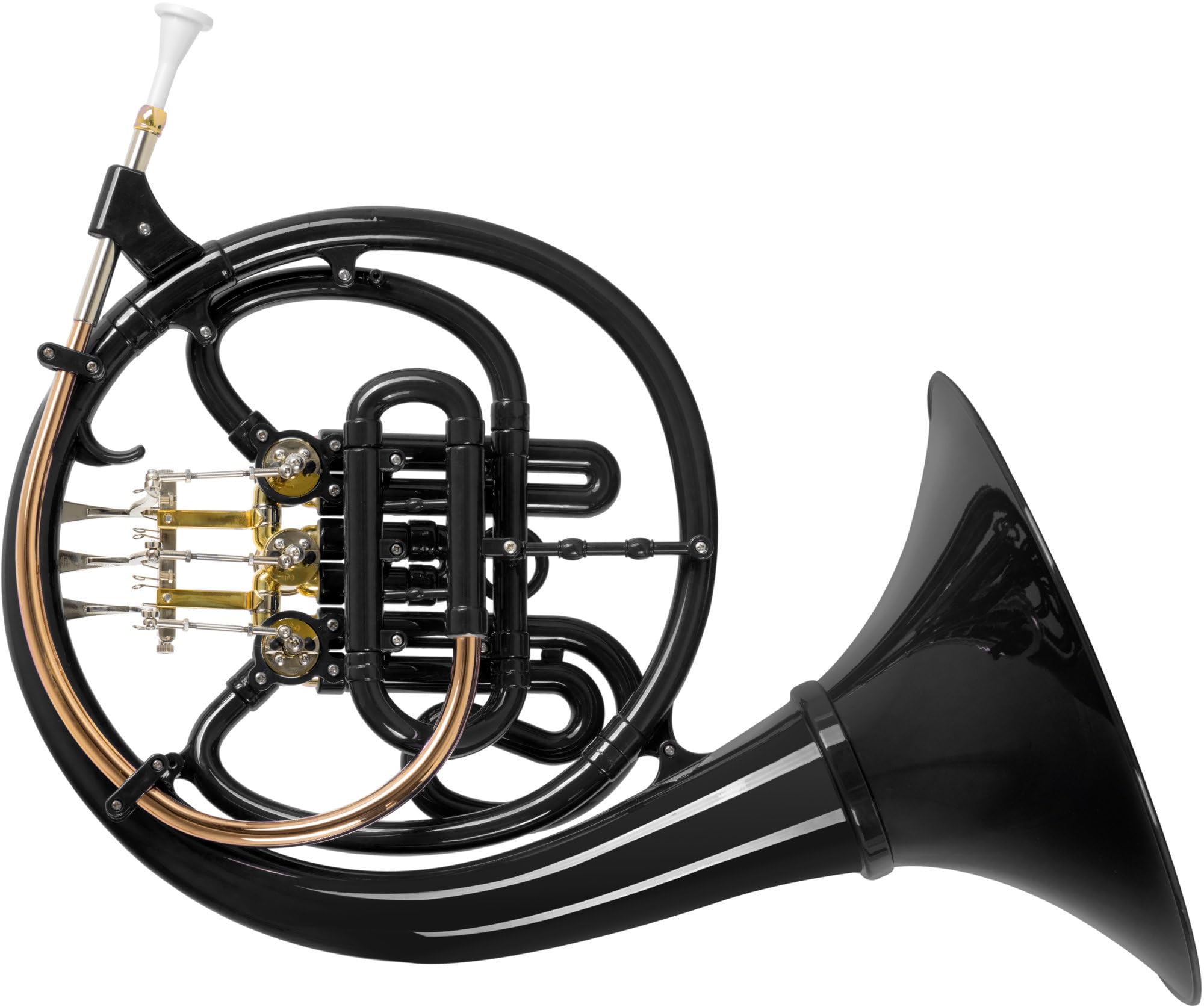 Classic Cantabile WH-30BK MardiBrass Corno Francese in Bb in Plastica Nero | Modello: WH-30, Corno francese accordato in Bb, Materiale: plastica ABS, Bocchino e macchina: ottone, Pistoni in metallo