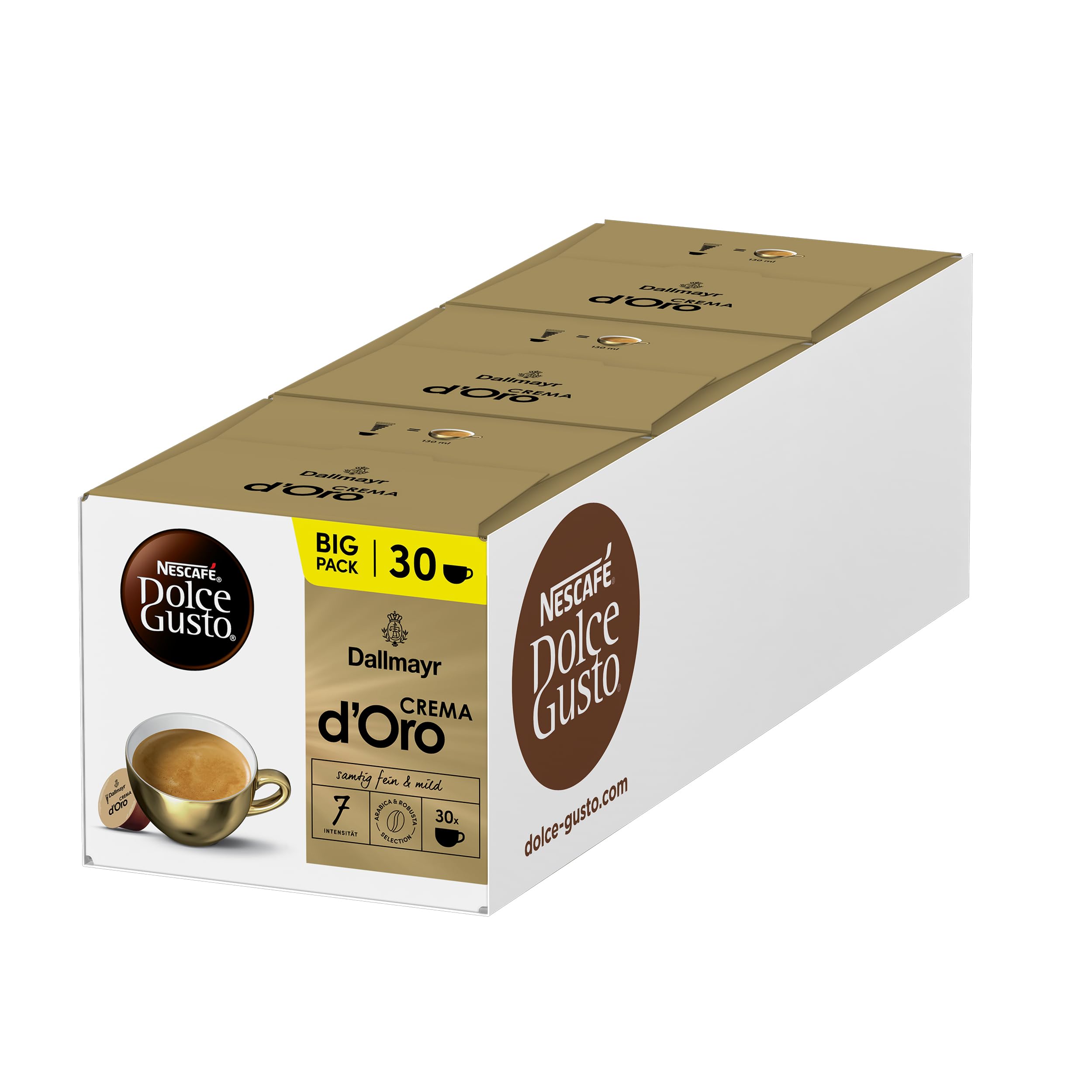 NESCAFÉ DOLCE GUSTO DALLMAYR Crema d'Oro Kaffeekapseln (3 x 30 Kapseln)