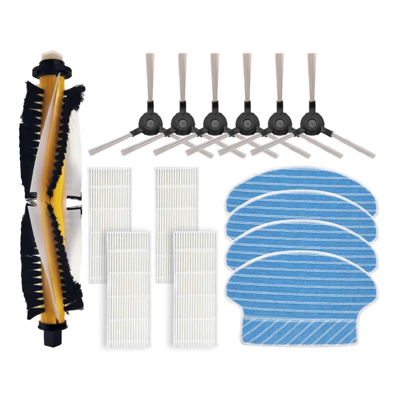 Kicici Compatible With Blaupunkt BLUEBOT XSMART BPK-VCBB1XS Robotic Vacuum Cleaner Roller Brush HEPA Filters Dust Box Side Brush Accessories(Set L)