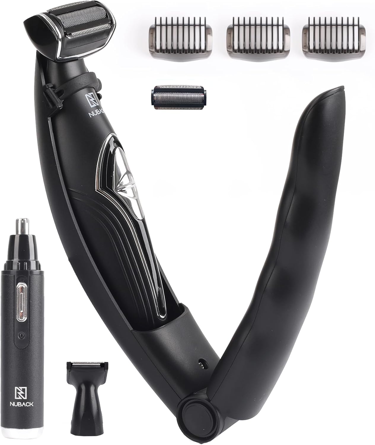 NUBACK Back Shavers for Men, Including Removable Extension