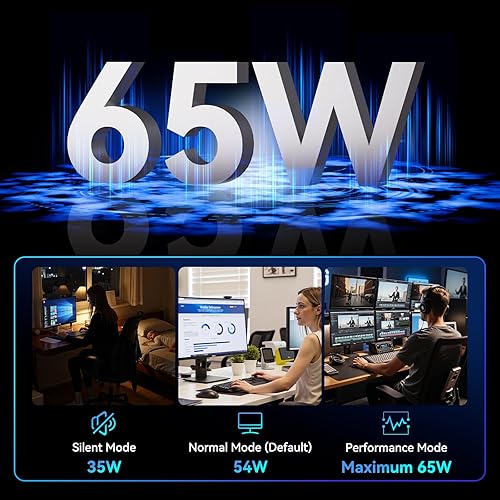 Miniatura 9 de GEEKOM Mini PC GT1 Mega AI, con Intel 14 generación Ultra 9 185H (hasta 5.1 GHz), 32GB DDR5 2TB M.2 NVMe SSD, mini computadoras de escritorio