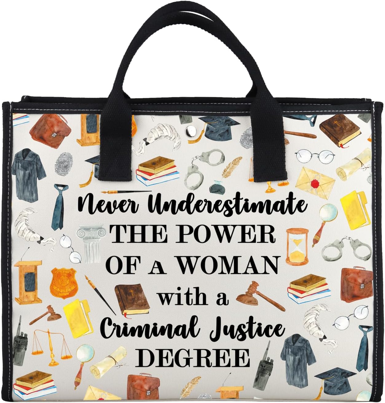 G2TUP Criminal Justice Lover Gift Woman Criminal Justice Makeup Bag Woman Power Cosmetic Bag Criminal Justice Graduation Gift (Woman Criminal Justice TT)