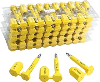 NovelBee 50pcs Bolt Seals for Cargo Container Truck Trailer Lock(Yellow)