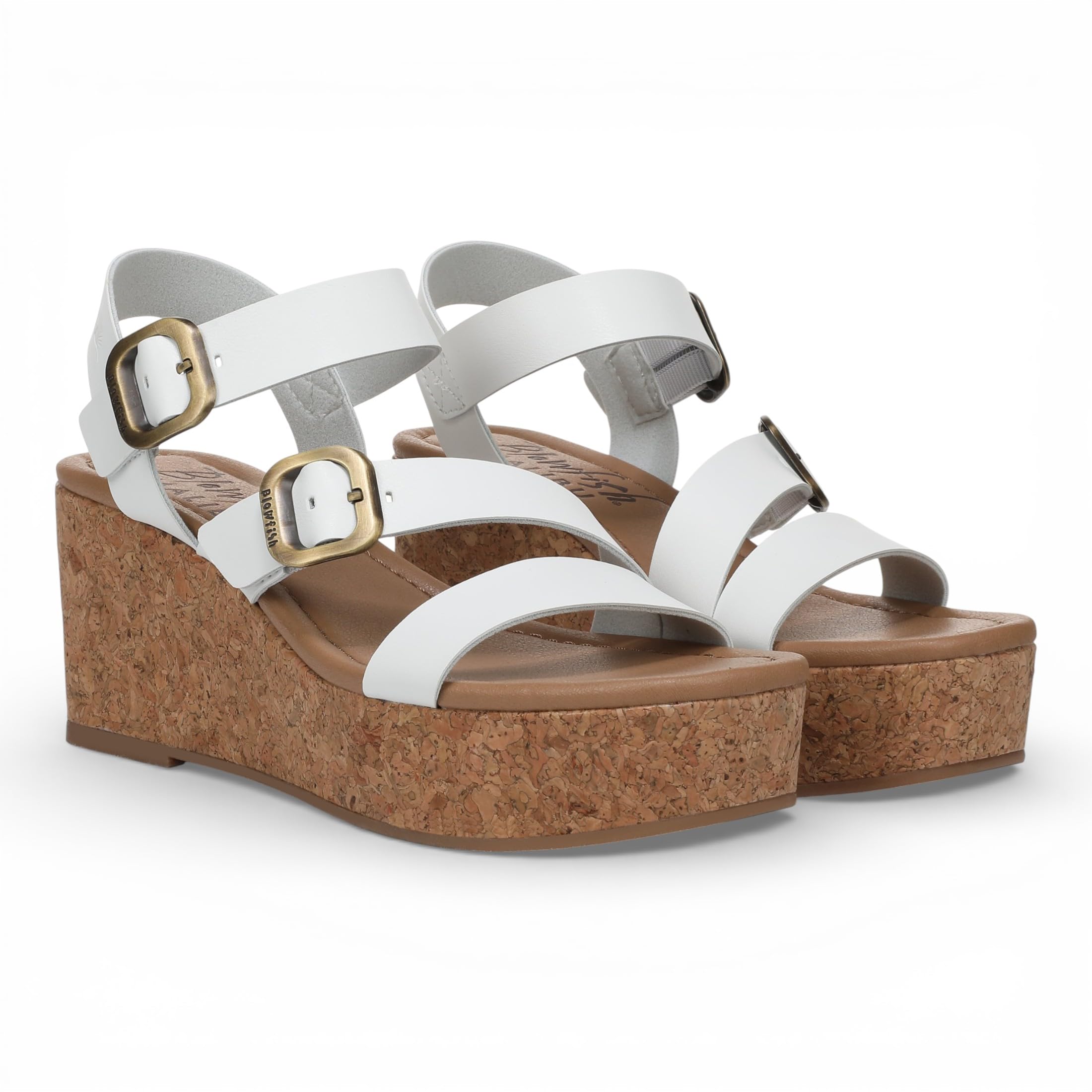 Infinity Leather Sandalias de Cuña con Tira Trasera y Tacón de Esparto Para Mujer Ali, Estilo Alpargata de Verano