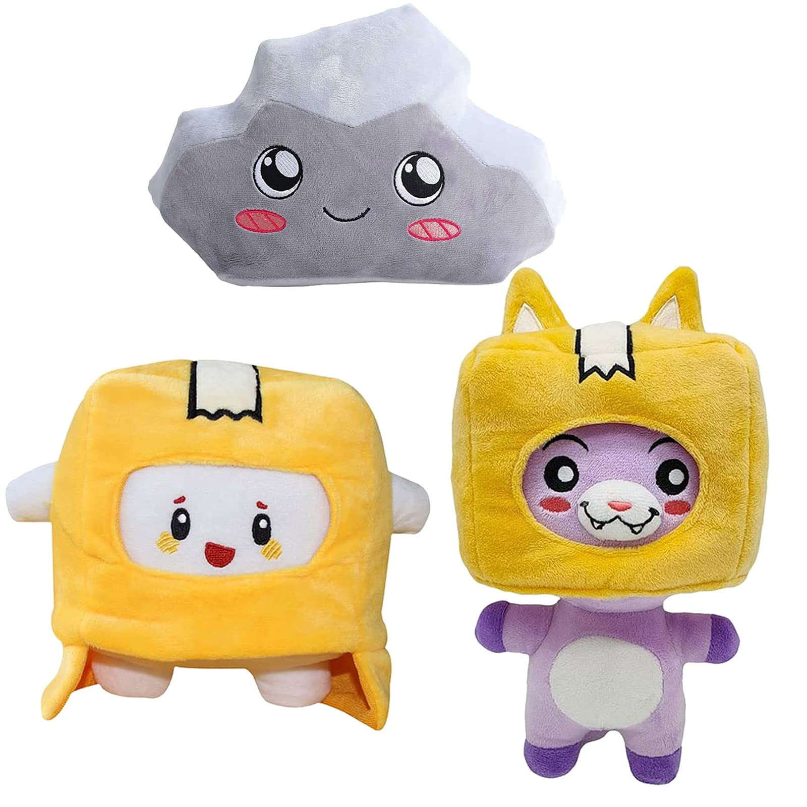 Buy Lankybox Plush Foxy and Boxy with Removable Cartoon Robot Soft Toy ...