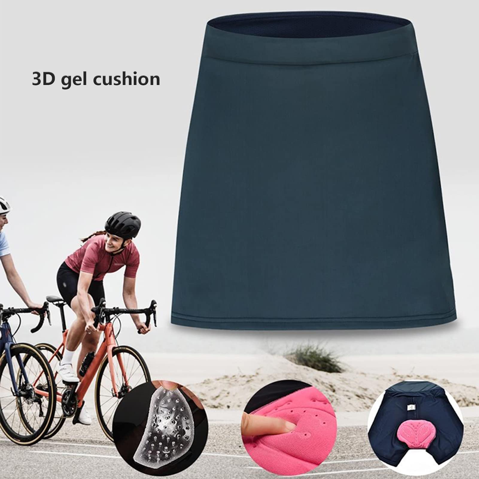 Tennis Skort Damen Tennisröcke Laufskort Golf mit Innenhose Tasche Damen Rock Kurz Culottes Tennisrock Yoga Skort mit Innenhose Taschen Sportrock für Frauen Mädchen Golf Sport