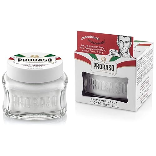 Proraso Crema acondicionadora preafeitada para hombres, fórmula para piel sensible con avena y té verde, 3.6 onzas (paquete de 1)