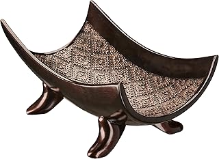 Creative Scents Dublin Brown Decorative Bowl - Decorative Fruit Bowl for Kitchen, Home Décor, Decor Tray for Coffee Table Decor, Living Room Centerpiece, Key/Candy Bowl for Entry Table Decorations