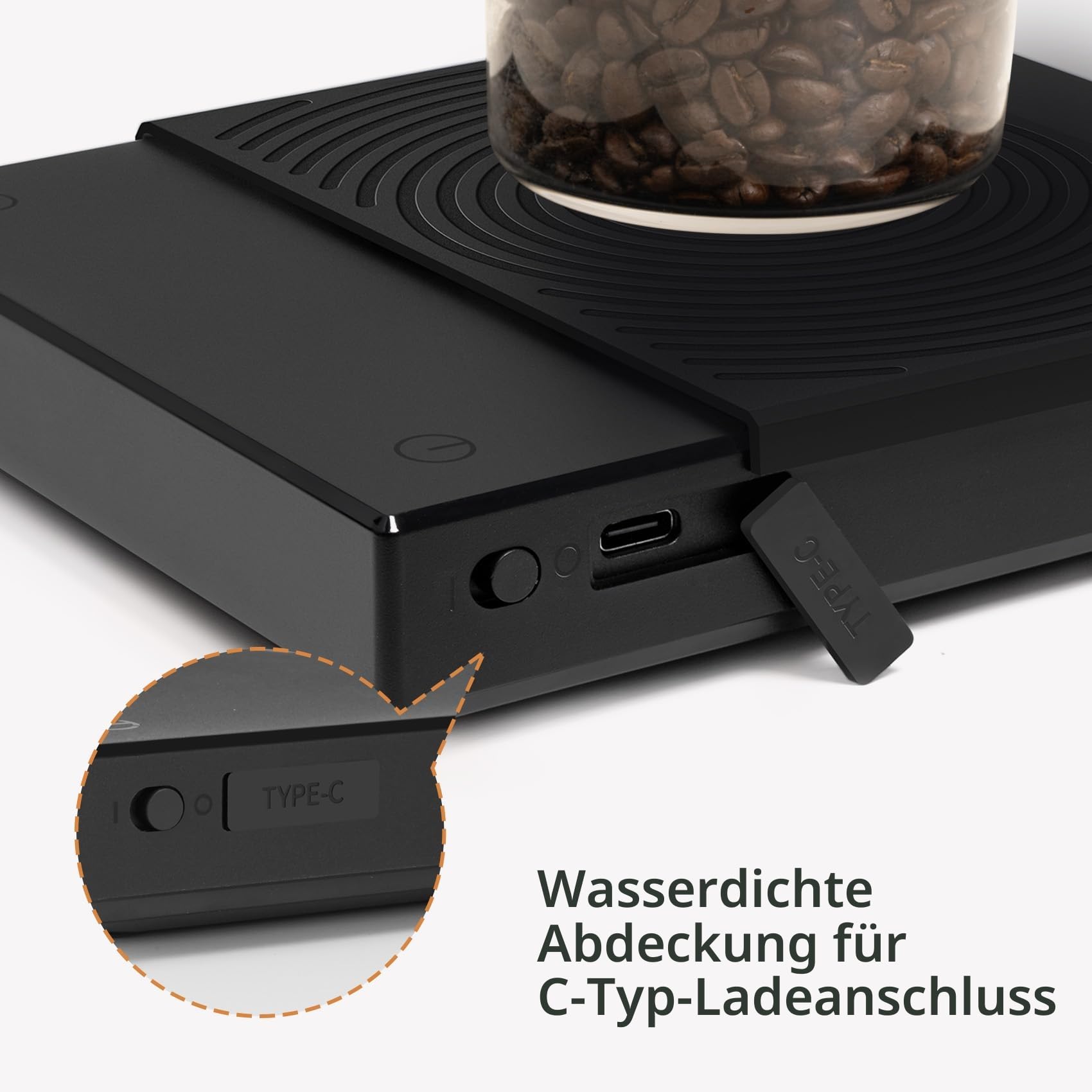 TIMEMORE Black Mirror Basic 2.0 Kaffeewaage Elektronische Espressowaage mit Wasserdurchflussmenge und Timer-Funktion, Freies Umschalten von Unzen/kg Einheiten, Digitalwaage für Küche/Backen/Kochen