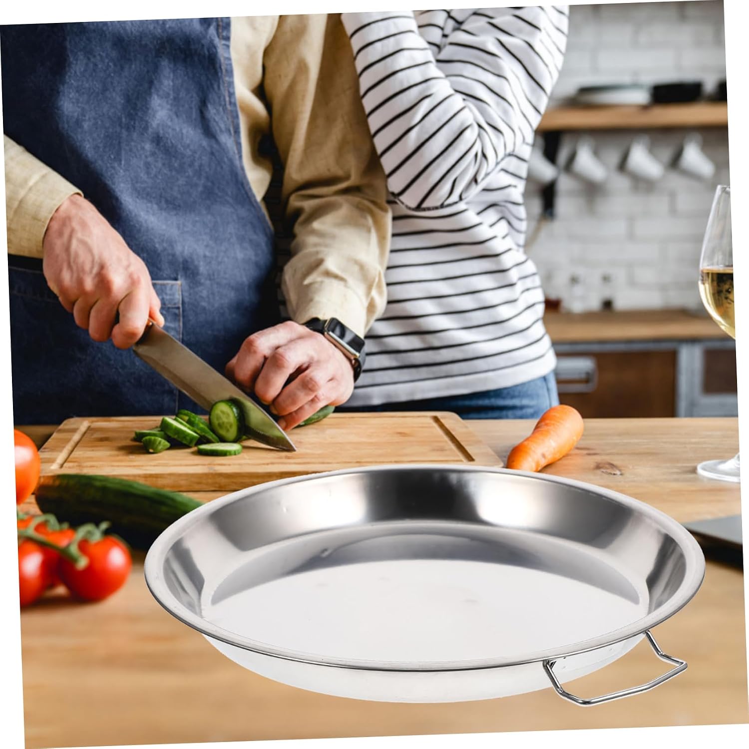 KICHOUSE 2pcs Veggie Tray Baking Pan Food Grill Pan Roasting Pan Dessert Plate Oven Trays for Baking - Plate Oven Pan Container Stainless Steel 28c Household