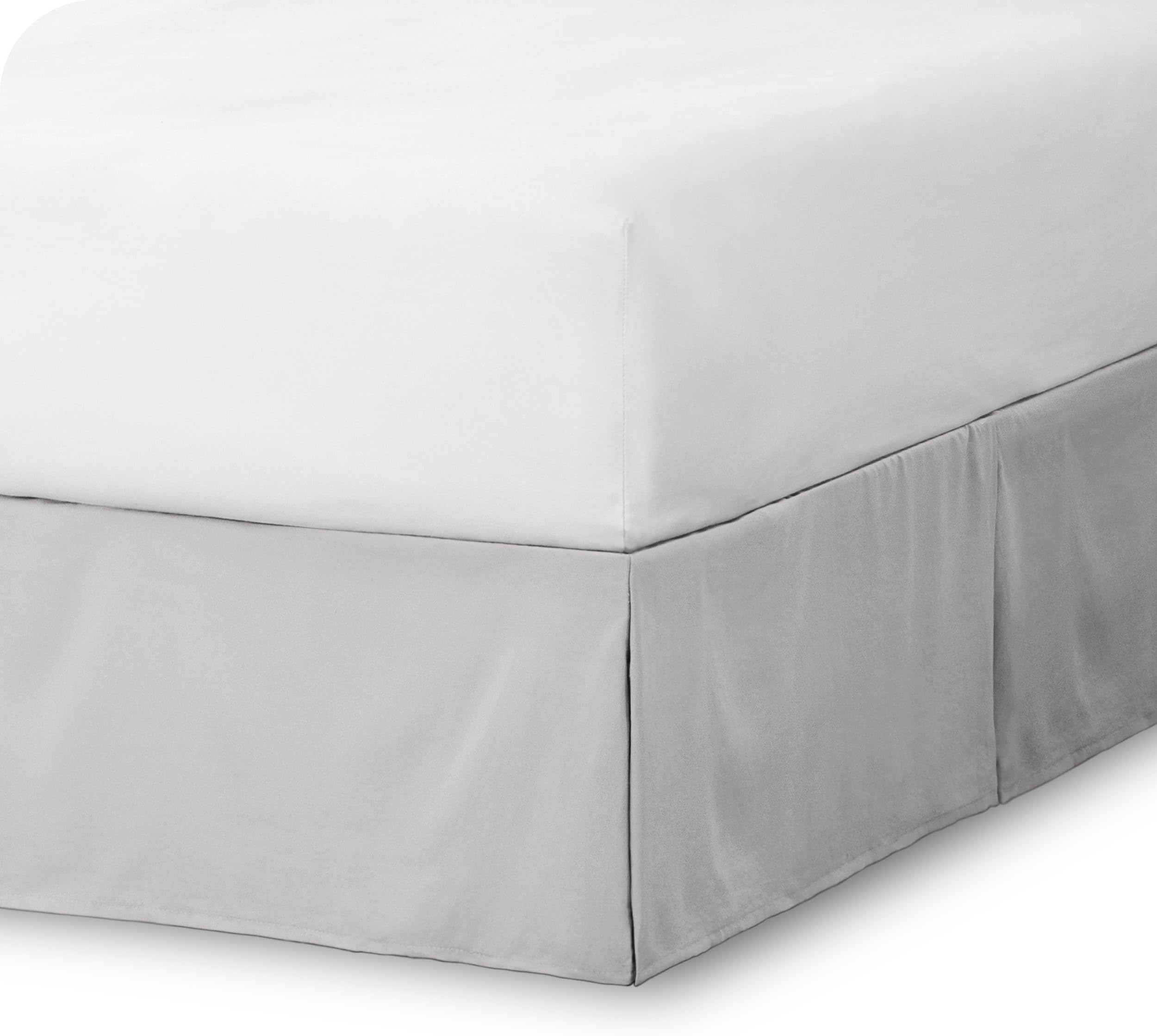 Amazon.com: Cathay Home Double Brushed Microfiber Pleated Easy Fit Bed ...